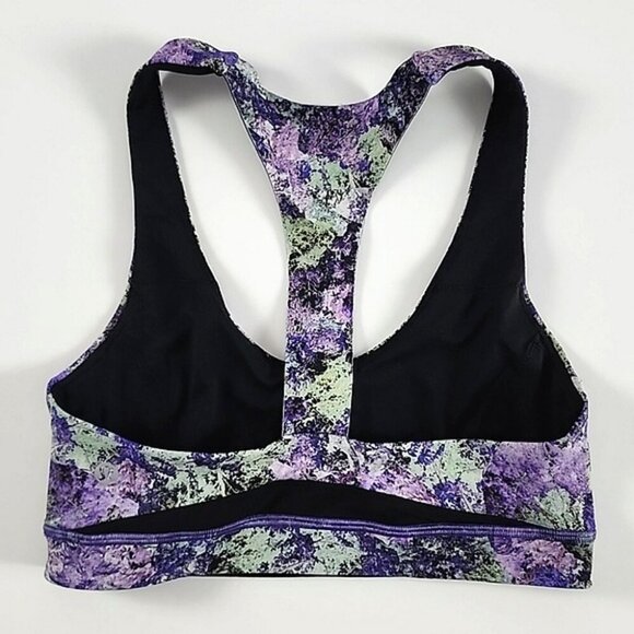 Lululemon Break Free Nulux Vivid Purple Sports Racerback Bra Scoop Neck Size 6 - Picture 3 of 12